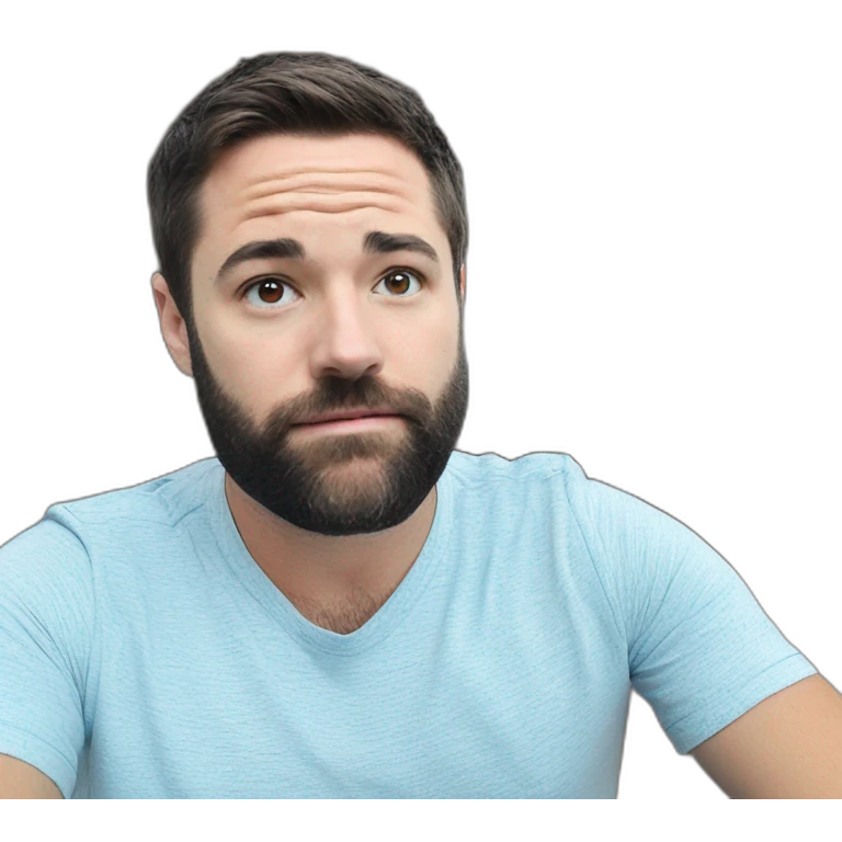Solo Stare: Blue Shirt Meme emoji