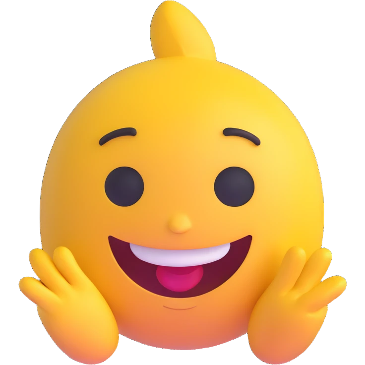 Amity as a 3D emoji character smiling emoji