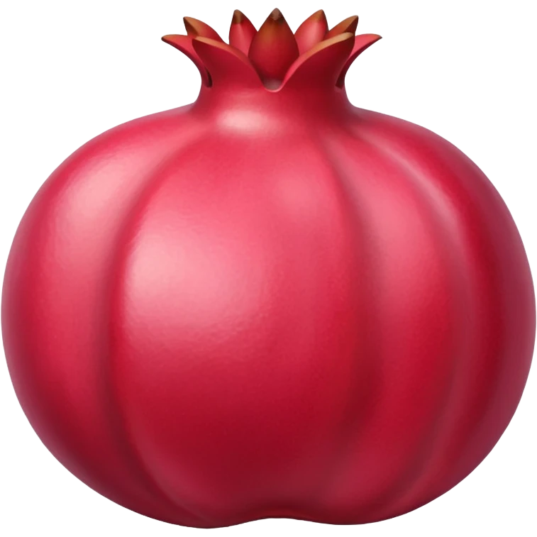 whole pink pomegranate fruit emoji
