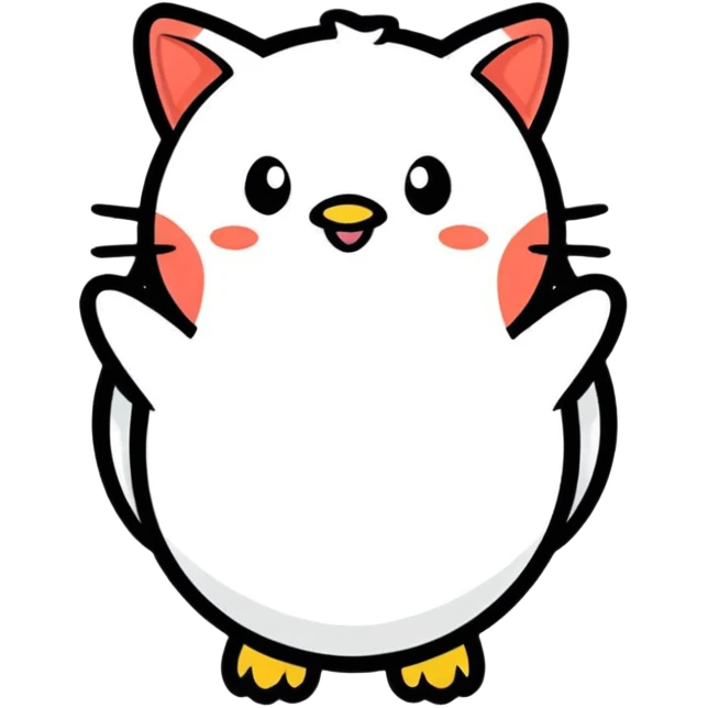 Black, white and grey colors magnet emoji