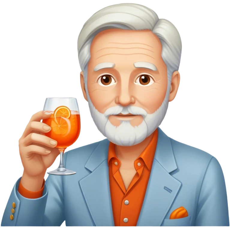 LEE CLOW DRINKING APEROL SPRITZ emoji