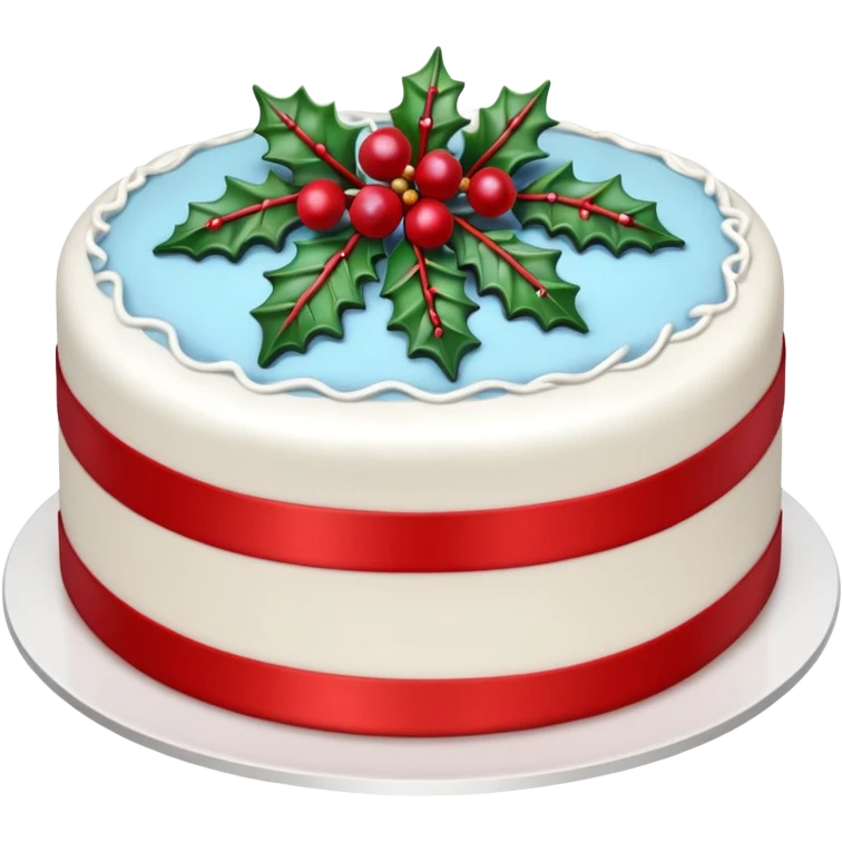 christmas cake emoji