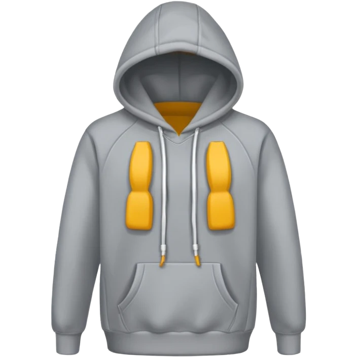 hoodie with drawstrings emoji