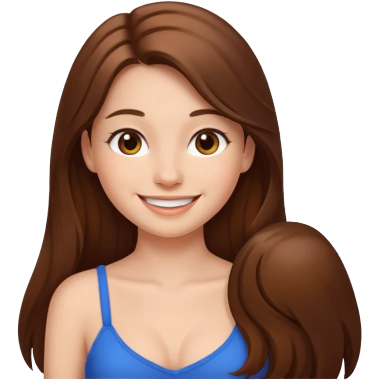 Sütyensiz kız emoji