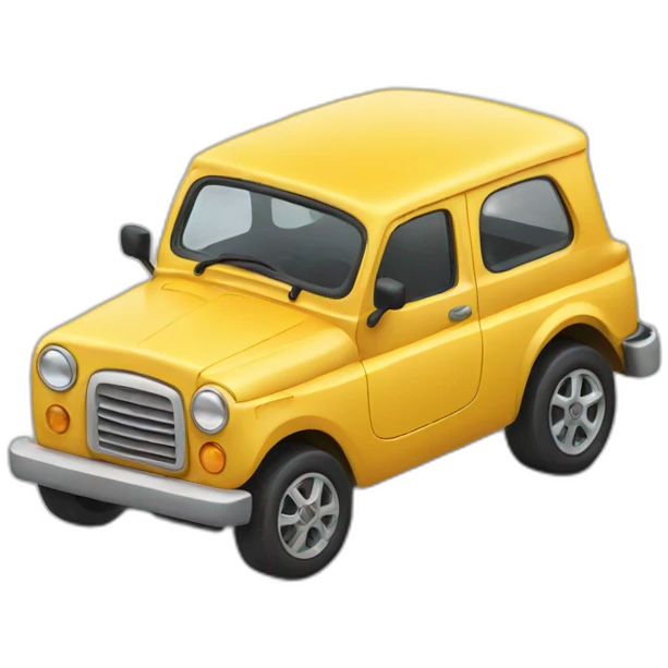 surprised automobile emoji