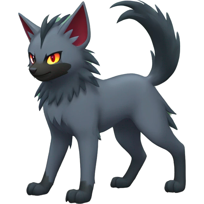 Litten-Zoroark-Mightyena-Zorua full body emoji