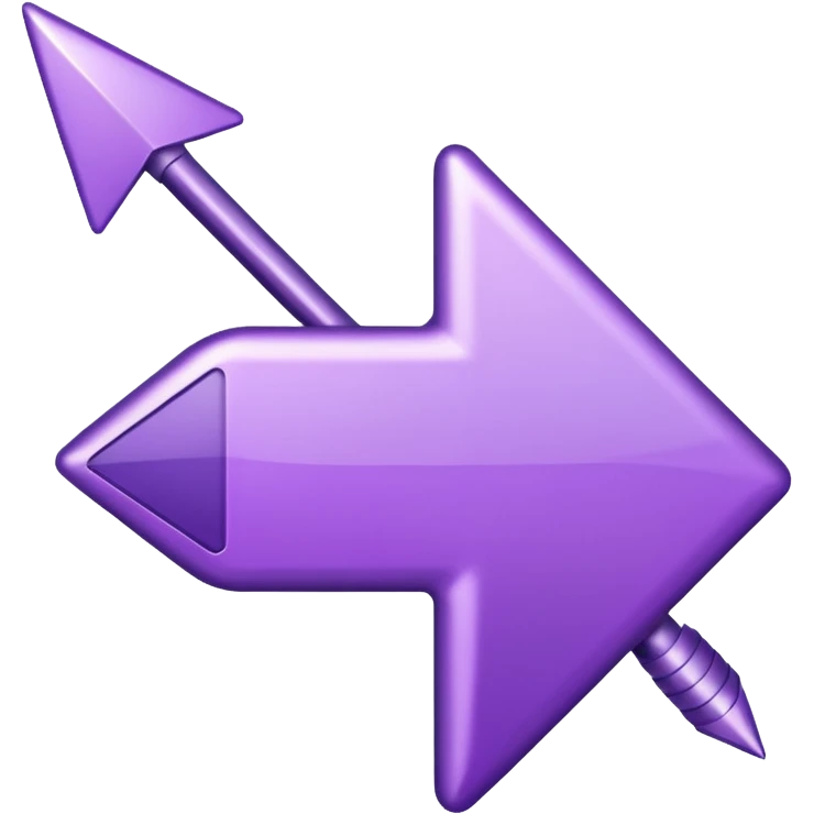 seta para direita roxa emoji