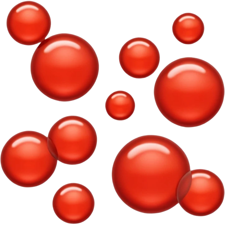 Red cells emoji