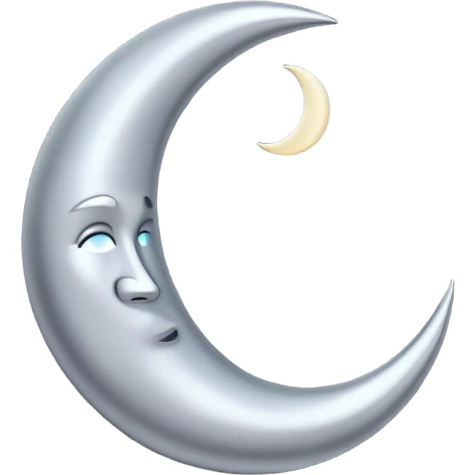 crescent moon emoji