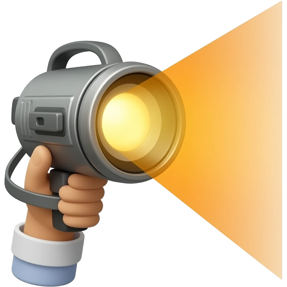 Видео свет маленький карманный с оранжевым свечением emoji