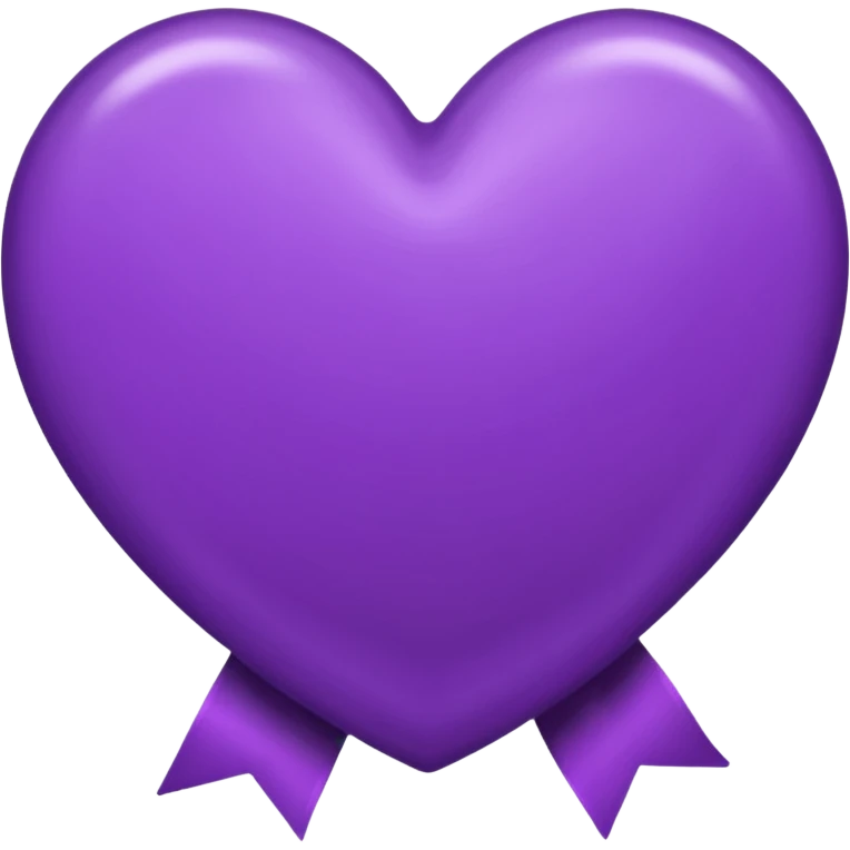 purple heart with a velvet ribbon emoji