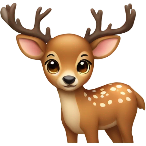 a cute deer emoji
