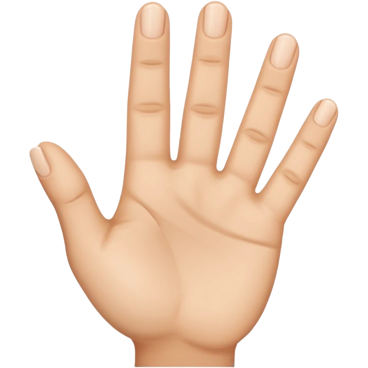 hand emoji with 3 fingers up emoji