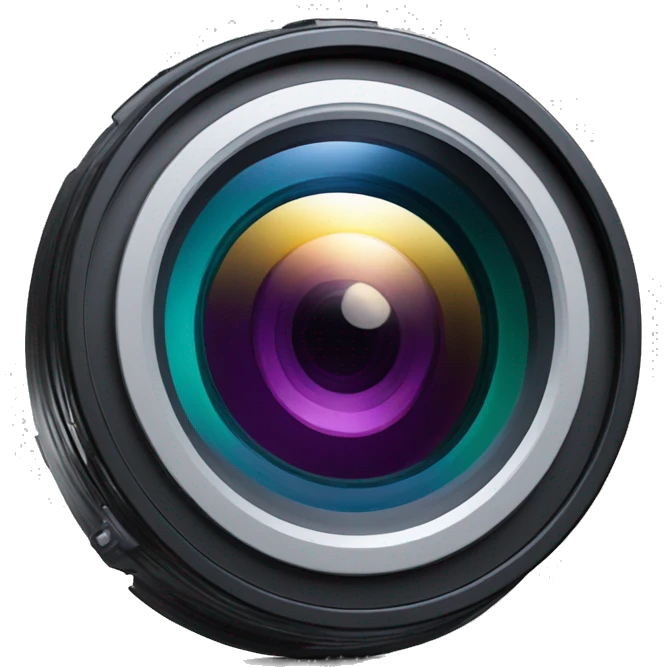 camera lens film strip inside emoji