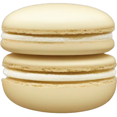 vanilla macaron emoji