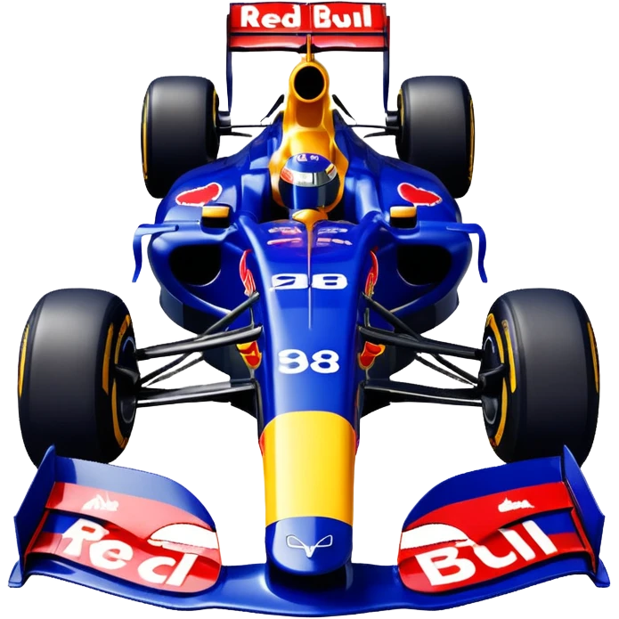 a 2010 Red Bull Formula 1 car emoji