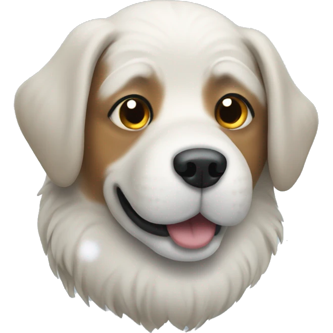 Dog in snow  emoji