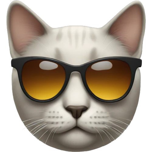 Cat with sunglasses emoji
