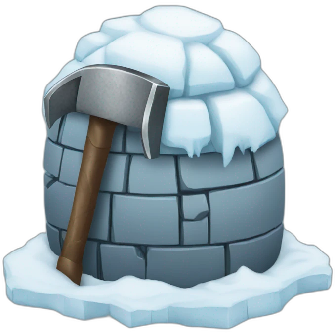 igloo holding thor hammer emoji