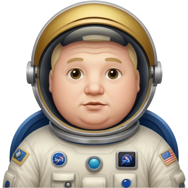 astronaut very fat man emoji