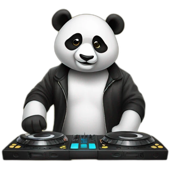 dj panda emoji