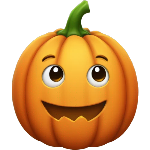 Cute pumpkin emoji