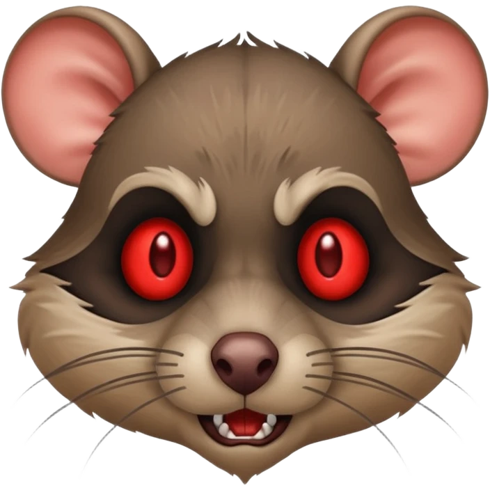 Rat coon snorting crack emoji