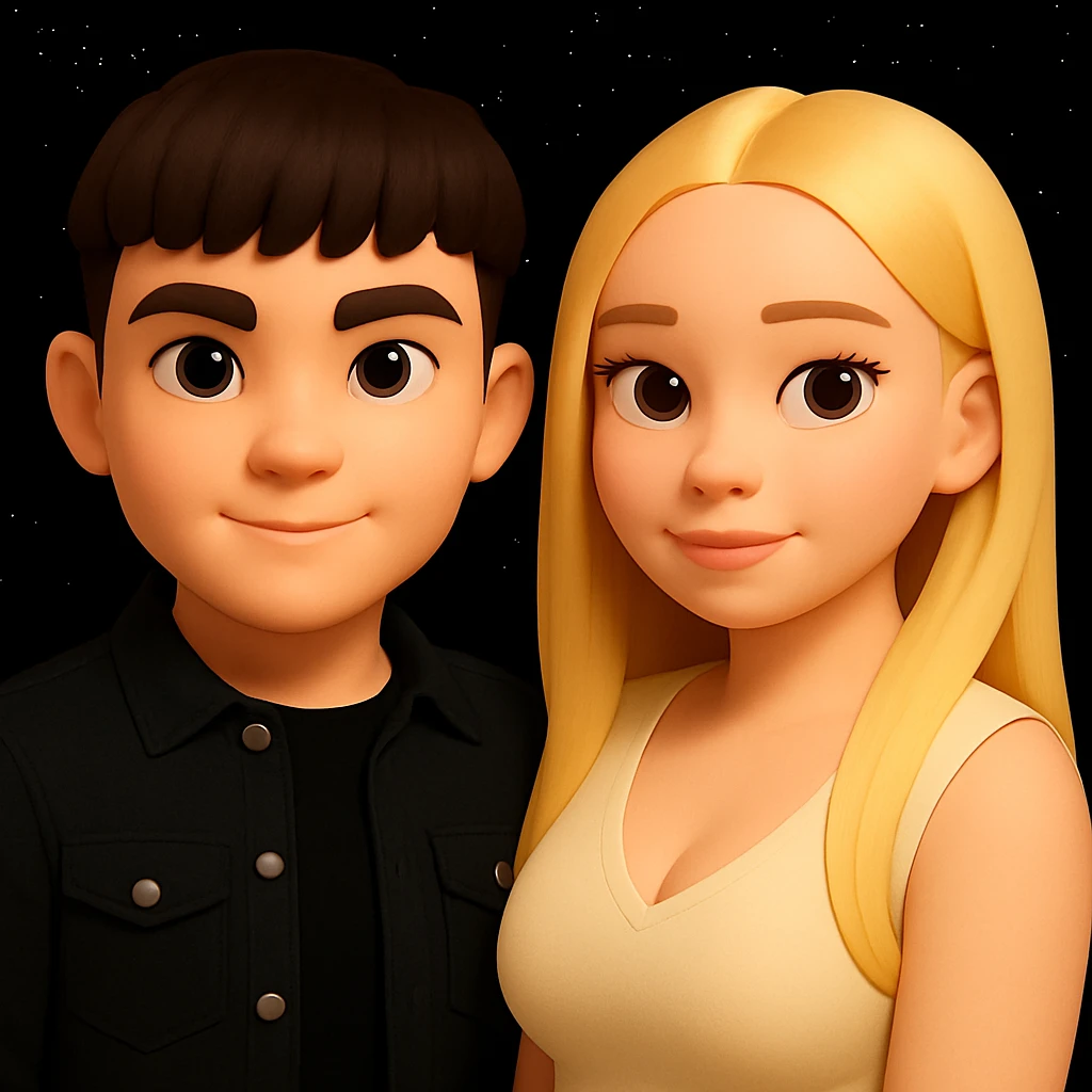 Make the upper body of the girl slightly more voluminous, very delicately, while preserving the original style and proportions exactly as in the reference image. emoji