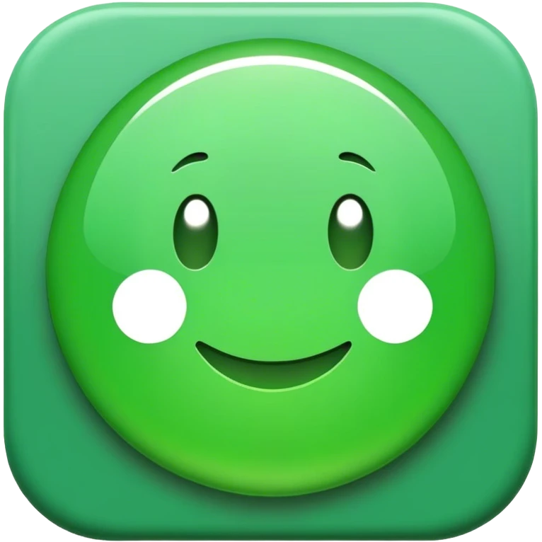 Green button emoji