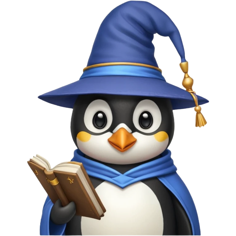 Penguin Wizard emoji