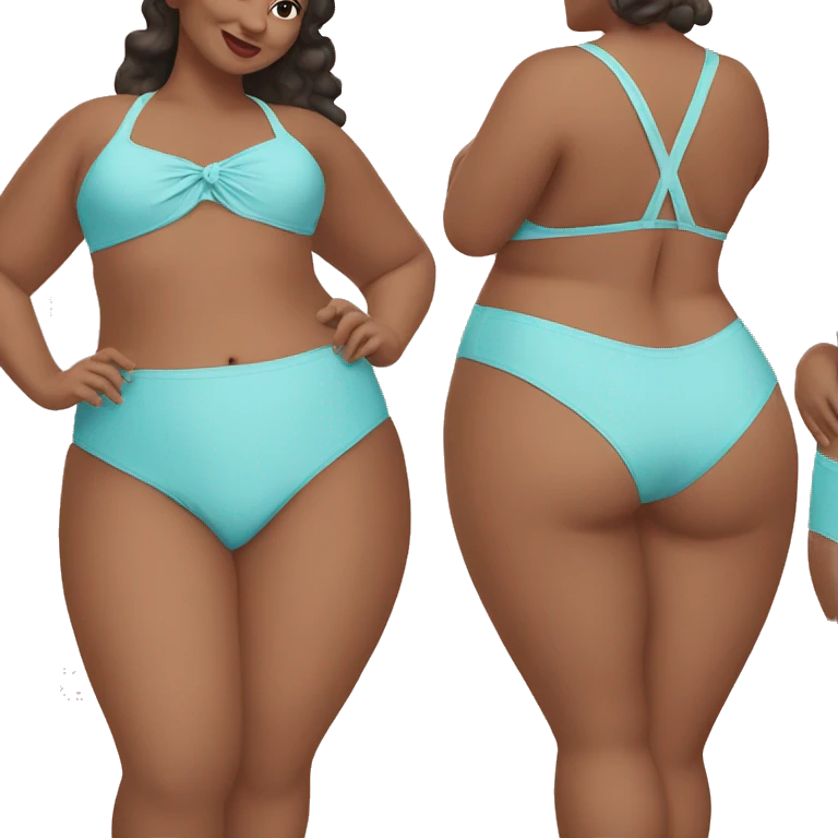 Plus size bathing suit  emoji