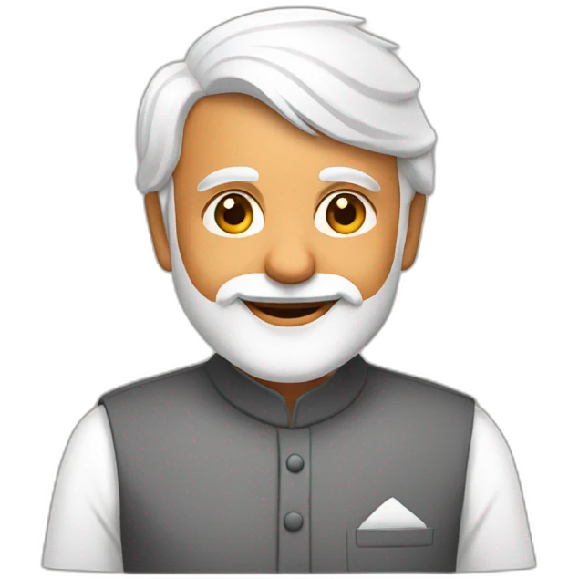 Narendra Modi telling thankyou  emoji