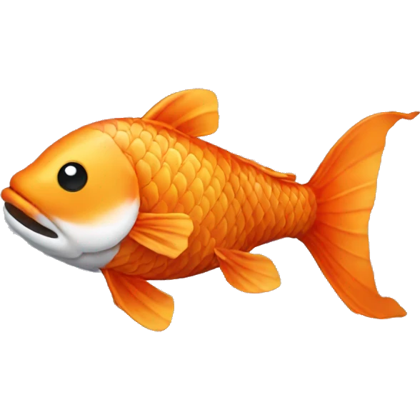 Koi fish with a mustache  emoji