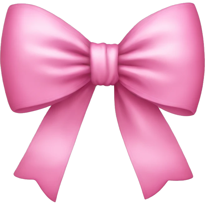 Pink bow emoji