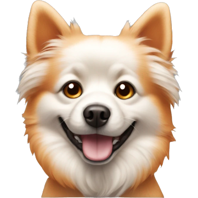 orange spitz dog  emoji