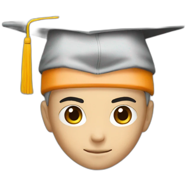 naruto with graduation cap emoji