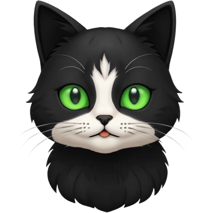 gato con espreciones de anime emoji