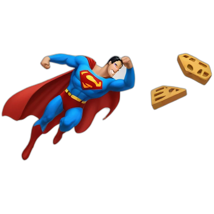 Superman having fun emoji