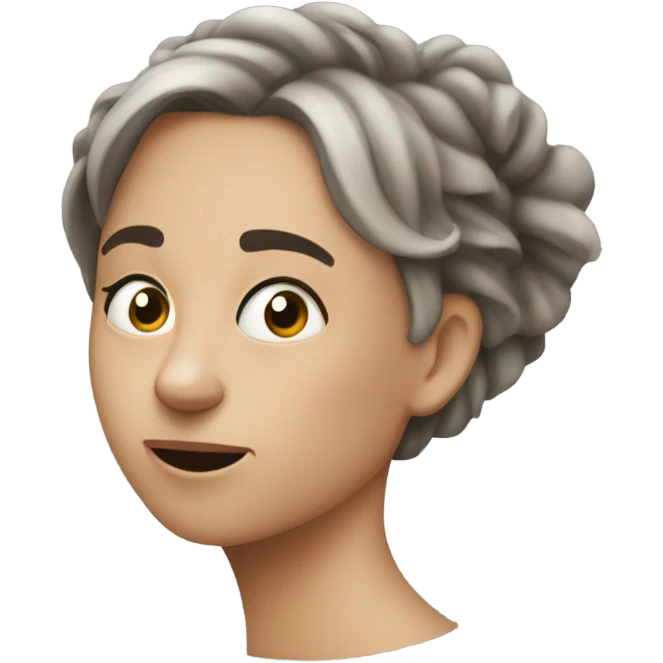 Make a Weronika who do a fart in hide emoji