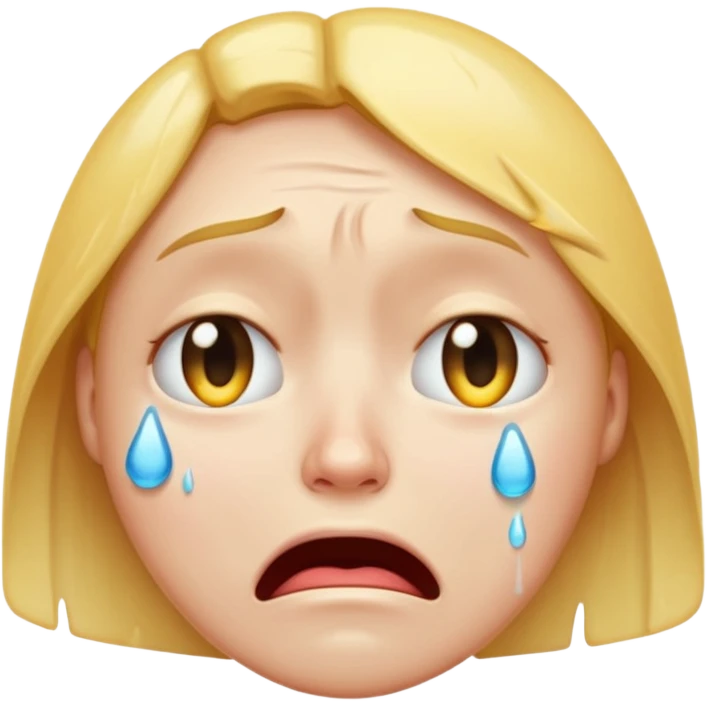 crying face emoji, expressive and clear emoji