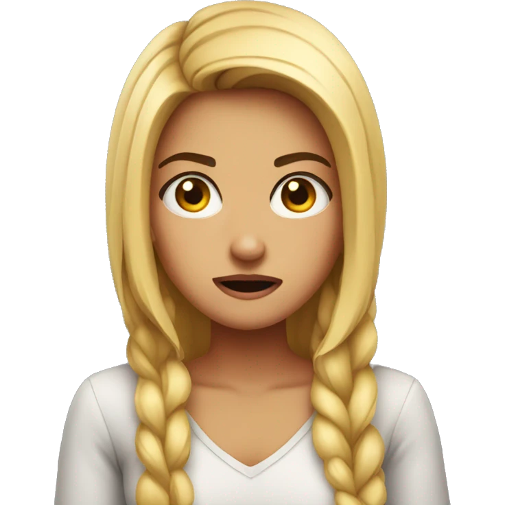 girl mad emoji