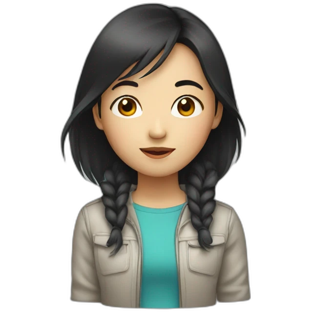 Asian girl emoji