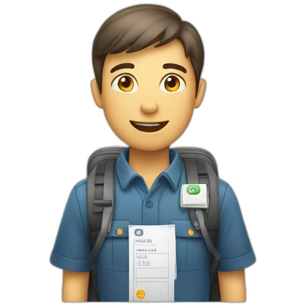 checking in emoji