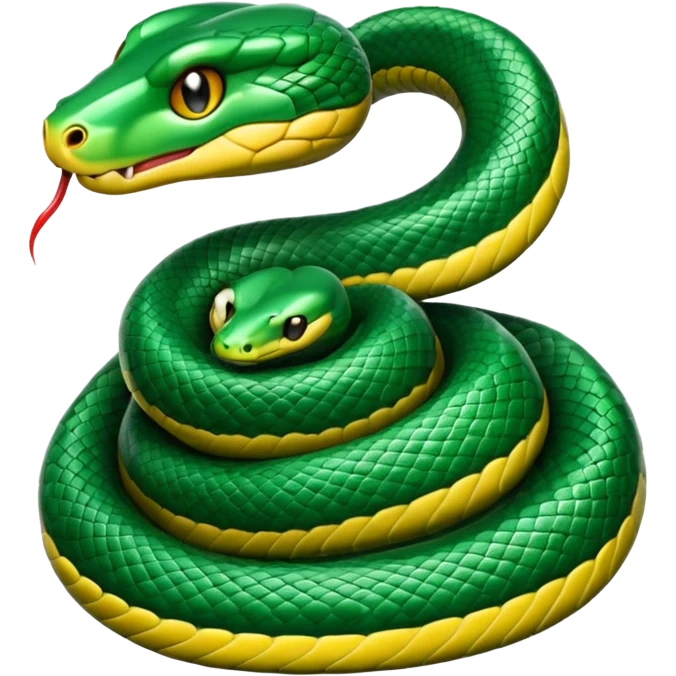 I need a slytherin inspired emoji (like emerald green and snakes) and something with a horse emoji