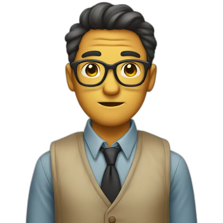 geek with a handkerchief in its nose emoji