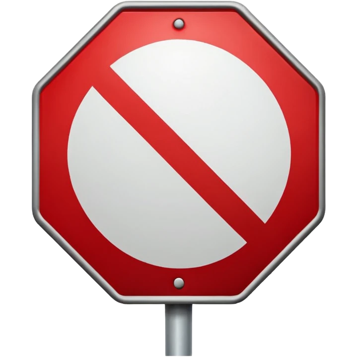 Stop sign emoji