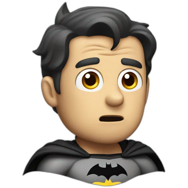 batman shrugging shoulders in confusion emoji