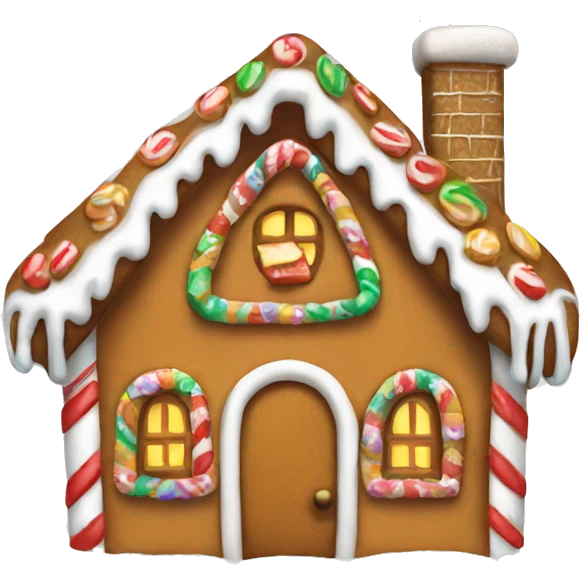 gingerbread house emoji