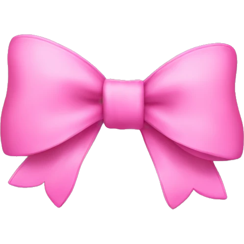 pink bow  emoji