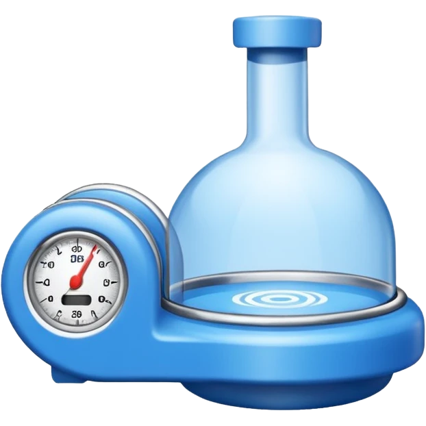 Mini caudalimetro color azul de la marca hendress emoji